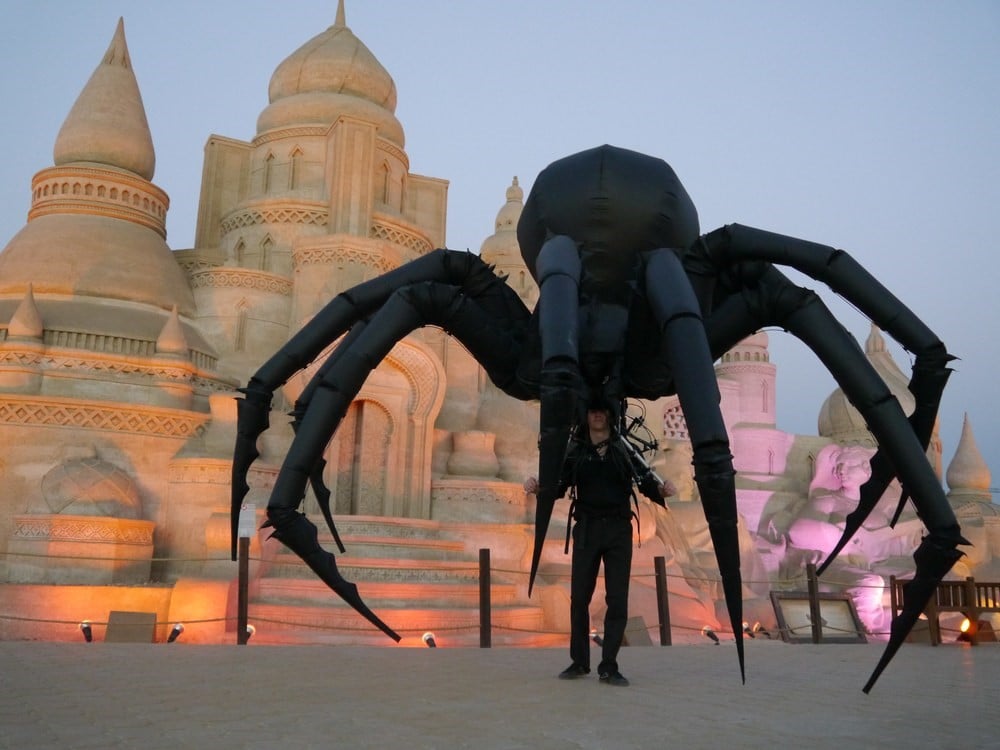 Giant spider puppet