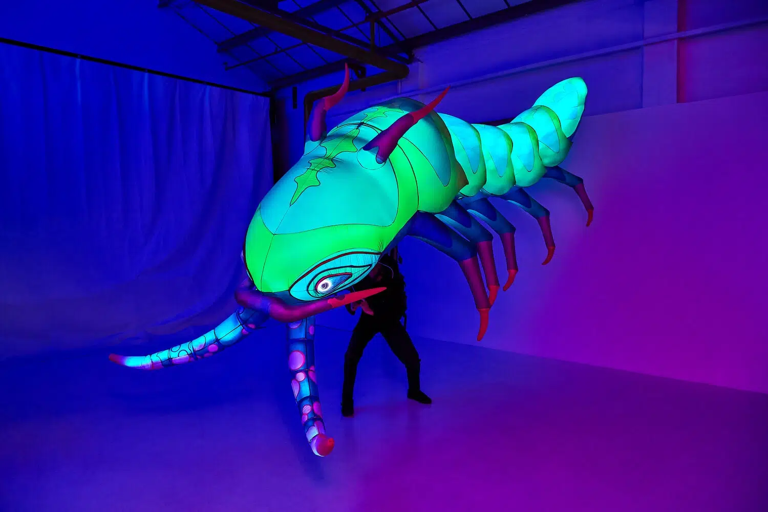 animated large scale Isopod puppet