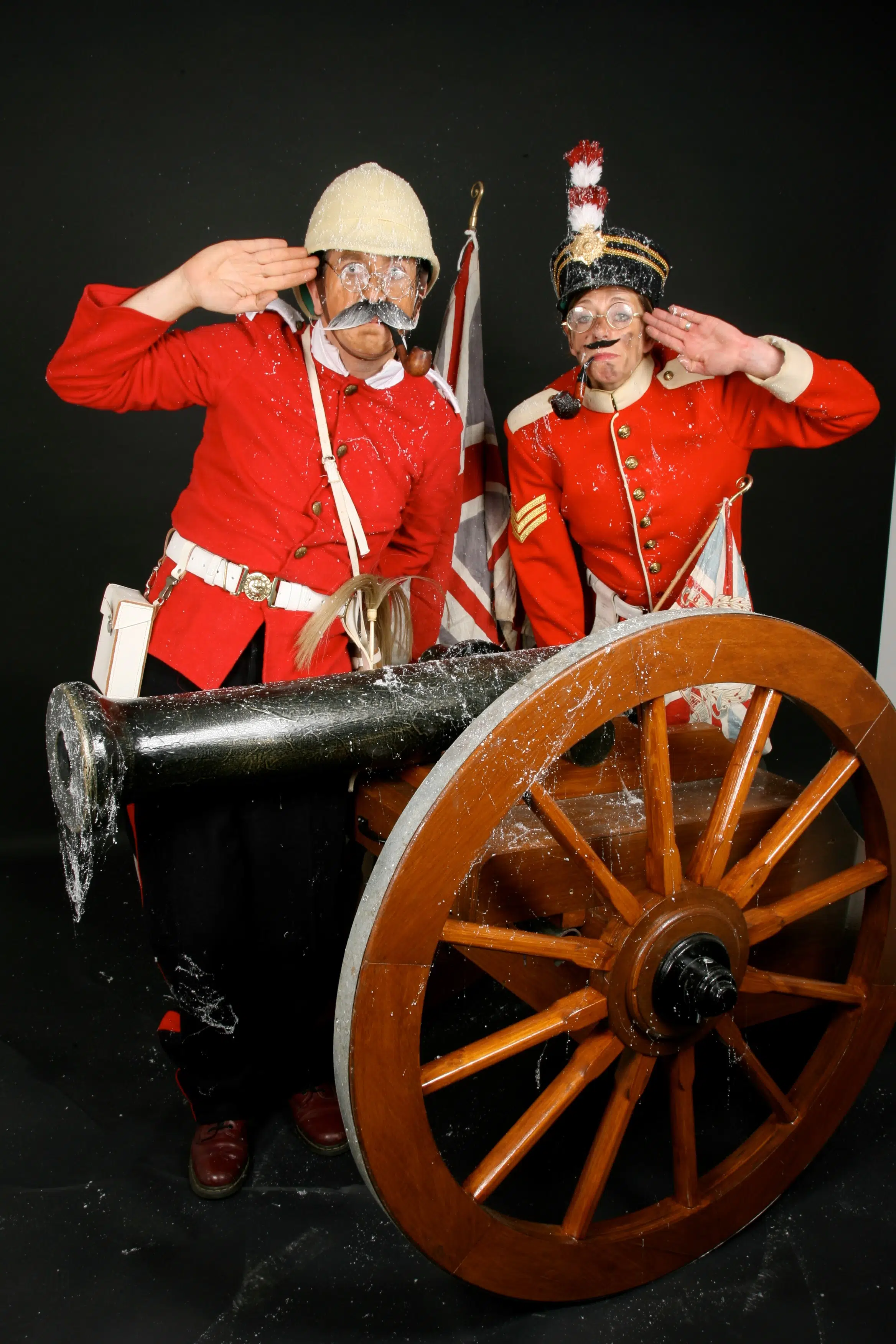 characters dressed as Major ‘Eddy’ Edward Edmund and Lance Corporal Henry ‘Stinker’ Hilary